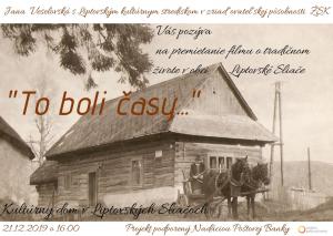 „To boli časy...“