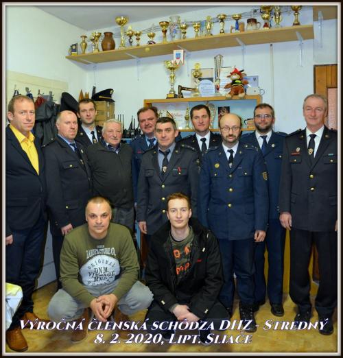 Výročná členská schôdza DHZ Liptovské Sliače - Stredný 08.02.2020