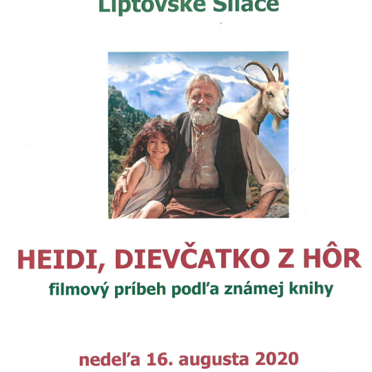 Letné kino Heidi, dievčatko z hôr 1